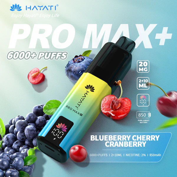 hayati-pro-max-plus-pod-6000-blueberrycherrycranberry